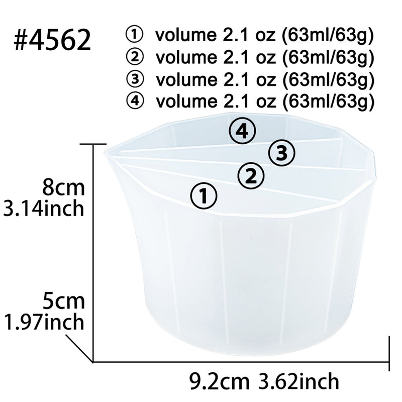 4 Chambers Split Silicone Measuring Cup