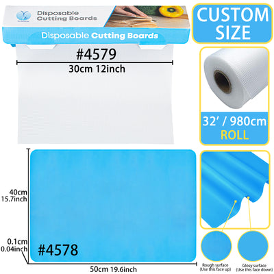 Silicone Sheet 16x12inch and Disposable Cutting Mats Roll 10' Set