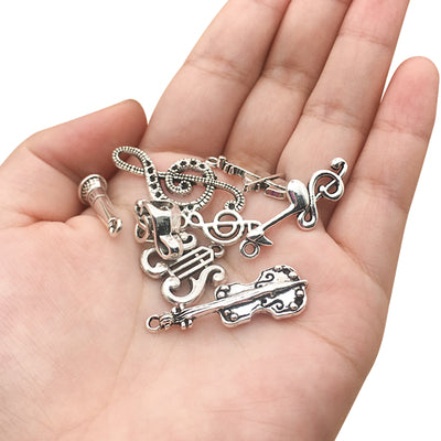 Music Metal Charms Bulk 70 Mixed