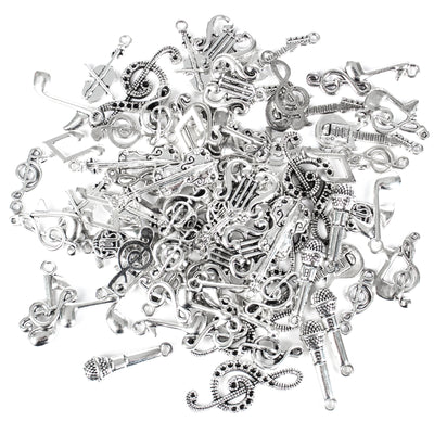 Music Metal Charms Bulk 70 Mixed