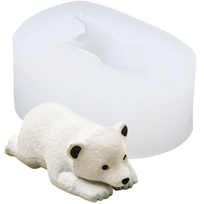 Polar Bear Cub Sleeping Animal Resin Silicone Mold
