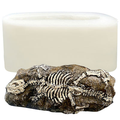 Dinosaur Fossil Silicone Moulds of Dino Dig Skeletons Tray Trinket