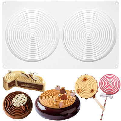 Circle Baking Pan Tourbillon Round Silicone Mold