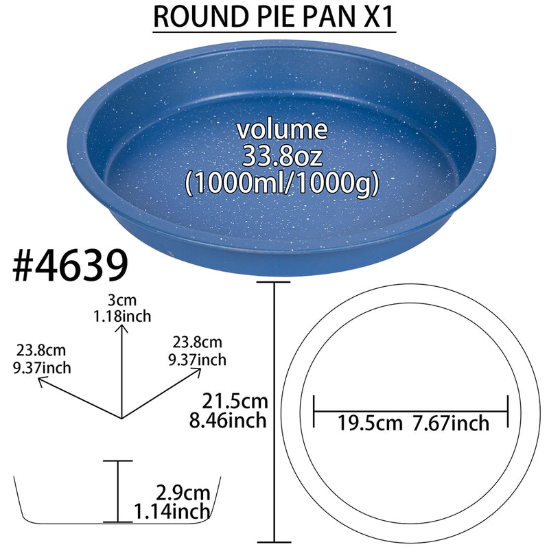 Pizza Pan 8inch Small Nonstick Nature Medical Stone BPA Free Baking Mold