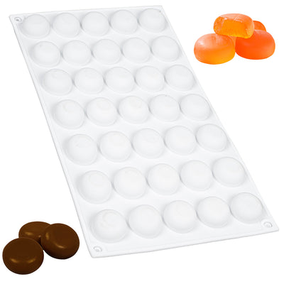 Dome Silicone Mold for Chocolate Gummy Ice Cubes 35-Cavity