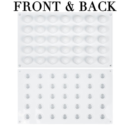 Round and Dome Silicone Mold for Chocolate Gummy Ice Cubes 35-Cavity