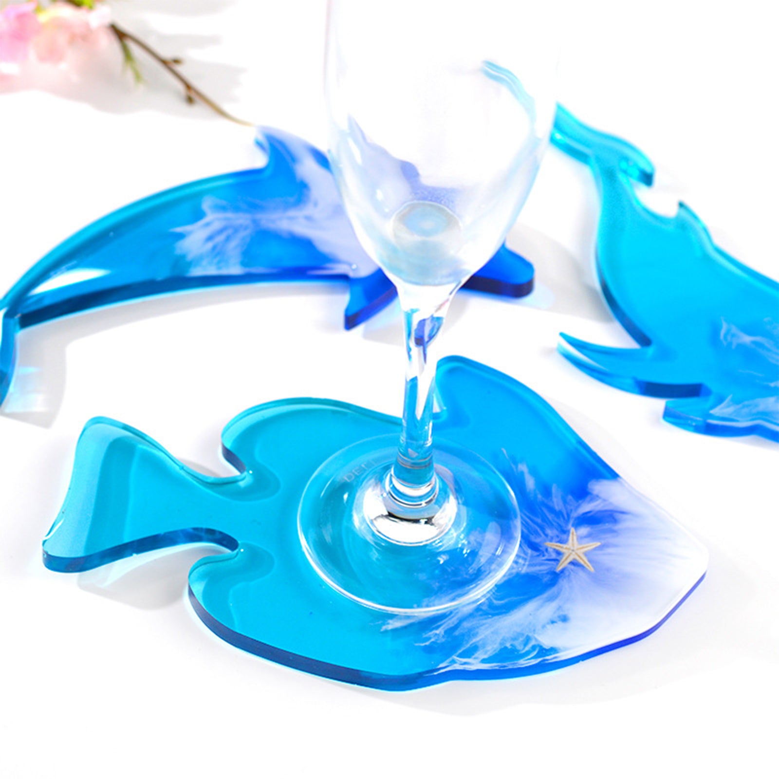160Pcs Ocean Themed Resin Fillers 8-Style Alloy Epoxy Resin Supplies Whale  Alloy Cabochons Starfish Shell Dolphin Resin Accessories with 4 Sheets 3D  Resin Stickers for Resin Jewelry Making 