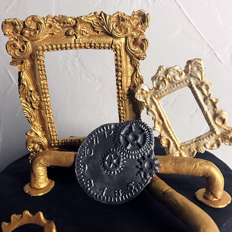 Steampunk Gear Fondant Silicone Mold Set 3 in Set