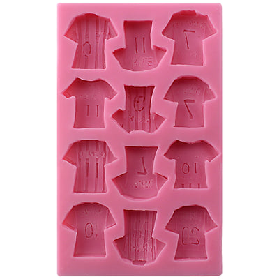 Soccer Jerseys Fondant Silicone Mold