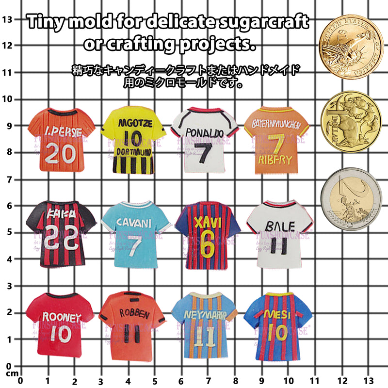 Soccer Jerseys Fondant Silicone Mold