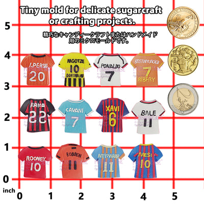 Soccer Jerseys Fondant Silicone Mold
