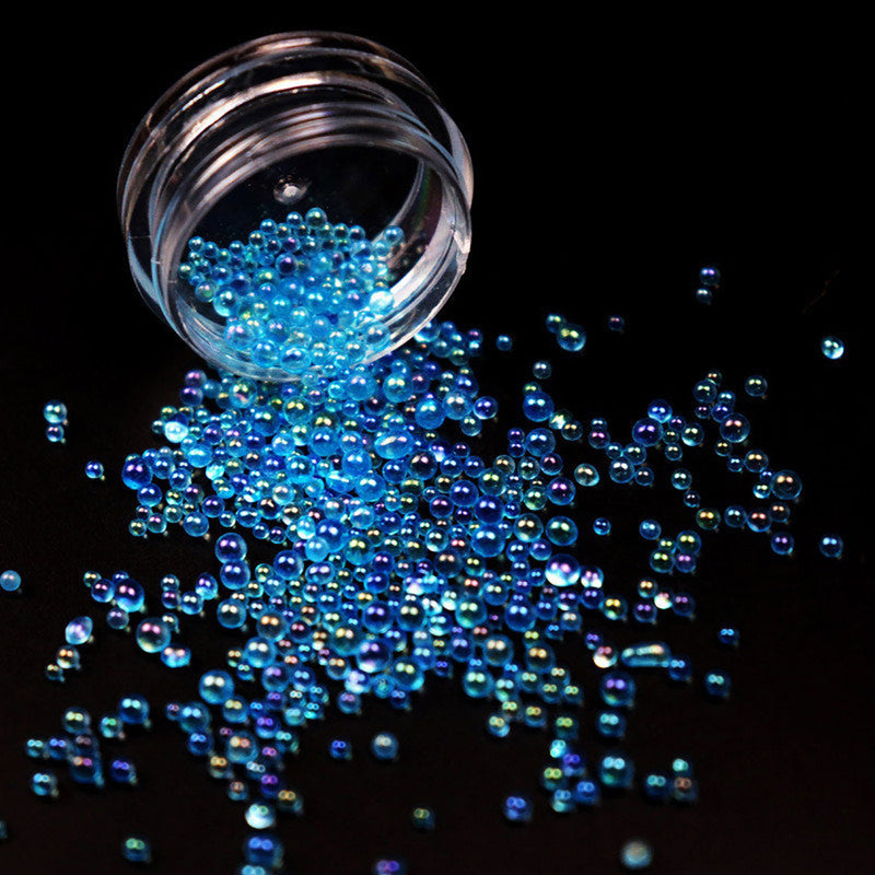 Mini Bubble Beads, Caviar Bead for Nail Art Decoration, Clear Nail Microbead For DIY UV Resin Filling, Nail Caviar Bead, Resin Filler Bubble
