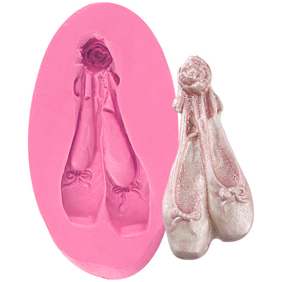 Ballet Shoes Fondant Silicone Mold 1.7inch