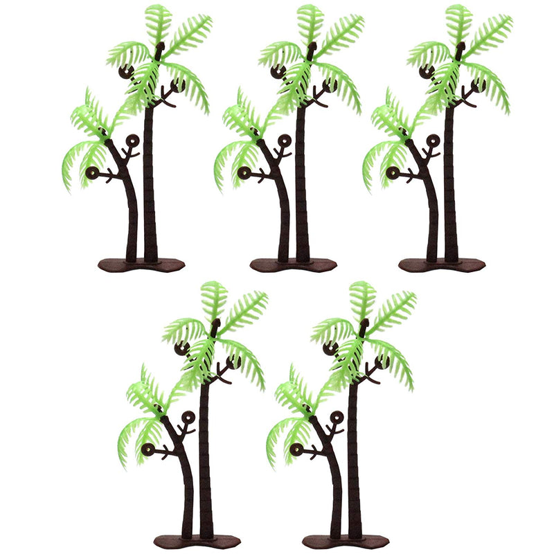 Coconut Palm Trees with Base 3inch 5-count
