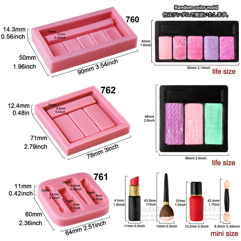 Makeup Tools Silicone Molds Set 4-count