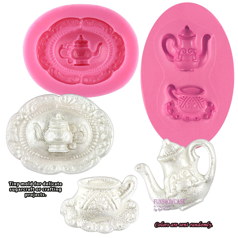 Funshowcase Tea Pot Resin Silicone Mold, Large