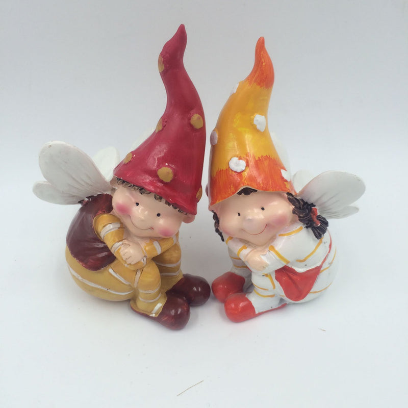 Fairy Elf Figurines 6inch, Boy and Girl 2-count