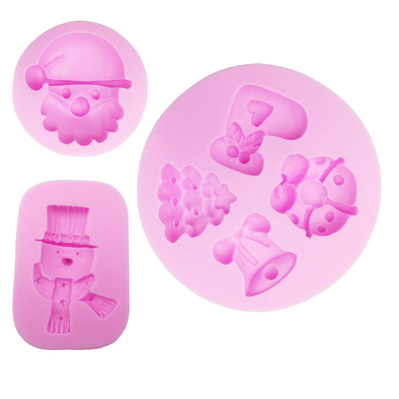 Christmas Assortment Fondant Silicone Mold Set