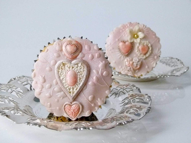 Filigree Heart Embossed Frame Pendant Silicone Mold