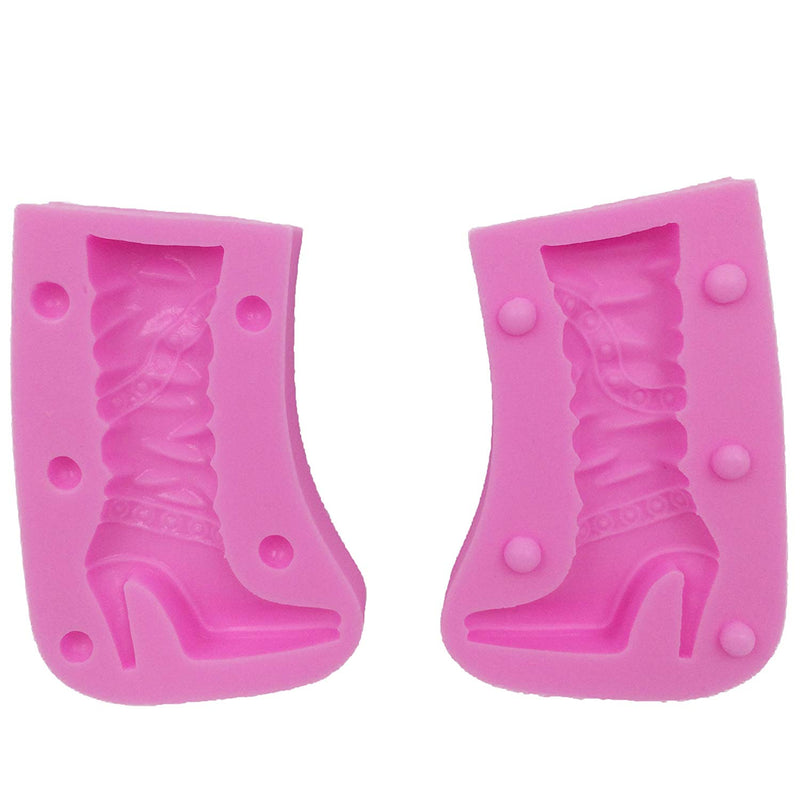 3D High Heel Boots Fondant Silicone Mold