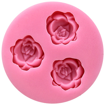 Tiny Blooming Rose Fondant Silicone Mold