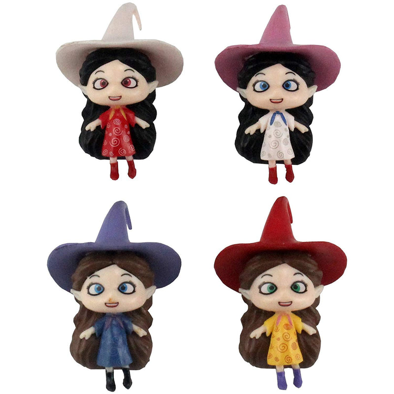 Halloween Witches Toy Figurine 2inch 4-count