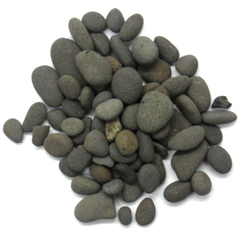 Black Polished River Pebbles 25g