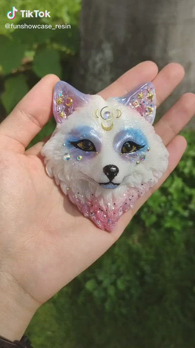 Fox Head Epoxy Resin Silicone Mold Large 3.6x3.15inch