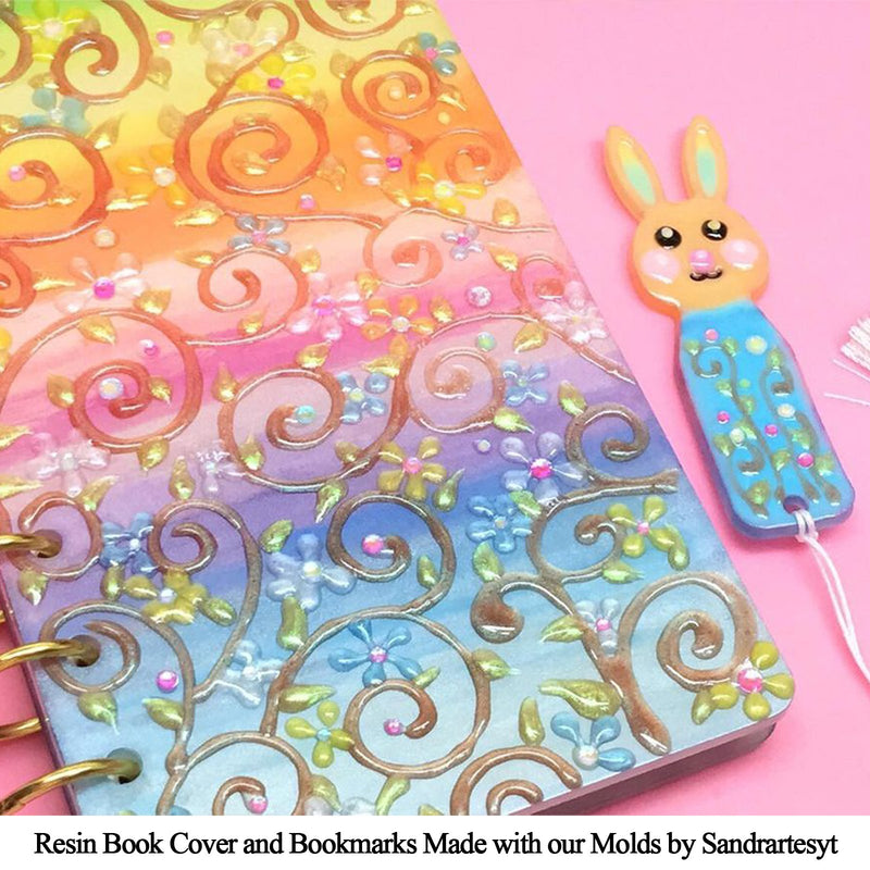 Silicone Resin Molds Epoxy Casting Set 87-kit Book Covers|Bookmarks|Card Cover