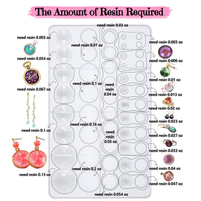 Cabochons Resin Silicone Mold and Jewelry Casting Set 289-Kit