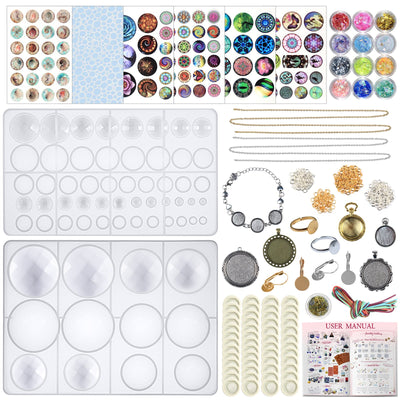Cabochons Resin Silicone Mold and Jewelry Casting Set 289-Kit