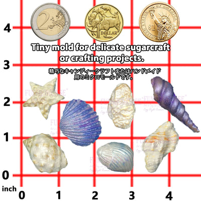 Assorted Seashells Fondant Silicone Mold