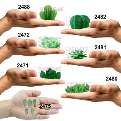 Cactus & Succulent Plant Silicone Molds 15-Count Smaller