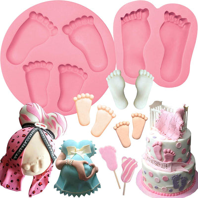 Assorted Baby Feet Mold Set