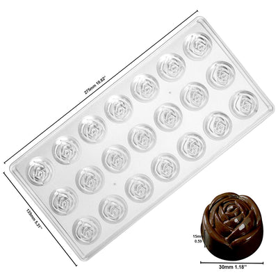 Assorted Geometric Plastic Chocolate Mold Set 6-Count