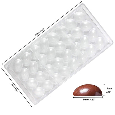 Assorted Geometric Plastic Chocolate Mold Set 6-Count