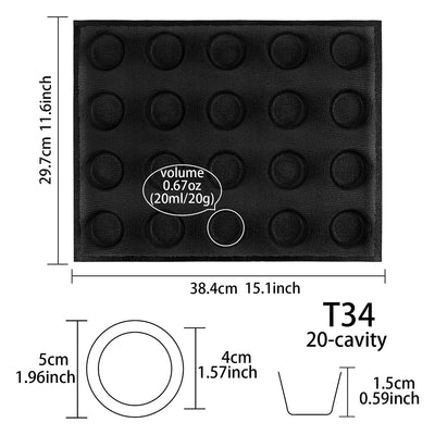 Bread Round Tray Perforated Bakery Silicone Molds 20 Small Taper Disc Bun Mesh Baking Sheet