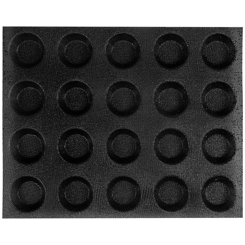 Baking Pan Perforated Eclair Sheets Round Taper Disc Liquid Silicone Mold 20-Cavity