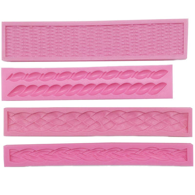 Assorted Rope Fondant Silicone Mold Set