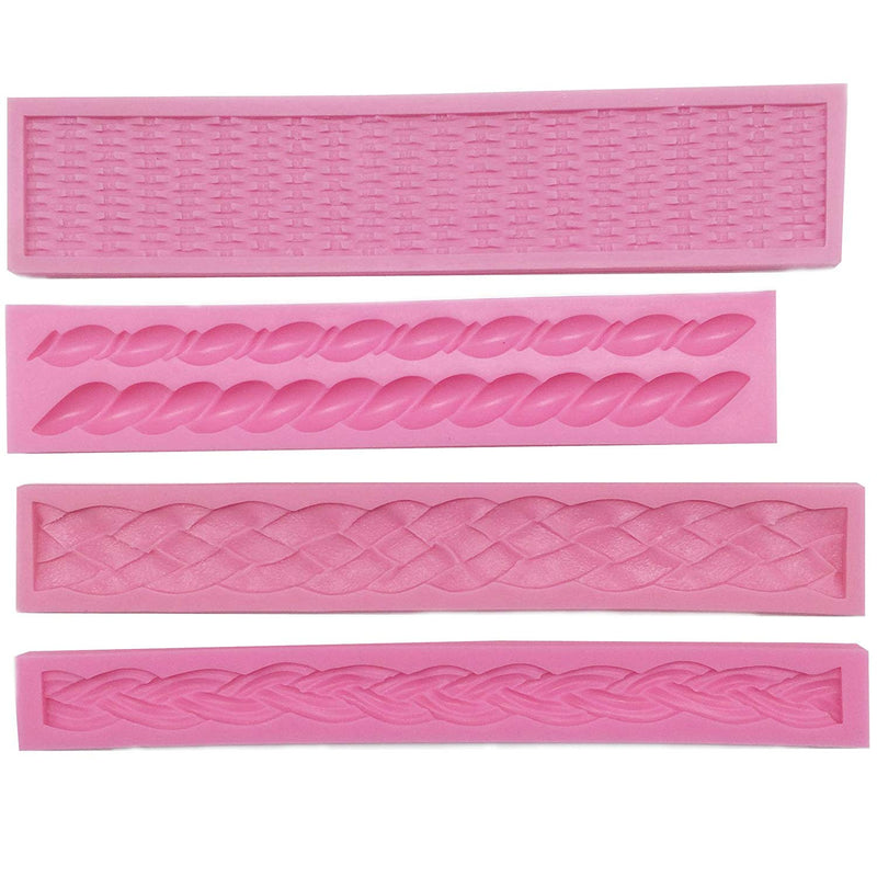 Assorted Rope Fondant Silicone Mold Set