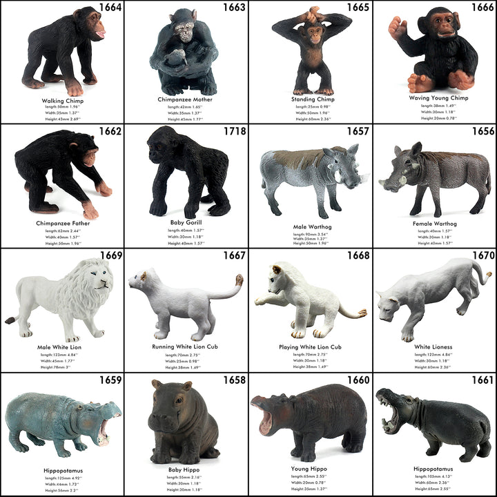 Toymany 8 Figuras De Alpaca Y Llama, Figuras De Plástico De Animales De La Selva Del Bosque Para Ninos Y Ninas De 3 A 5 6 A 12 Anos