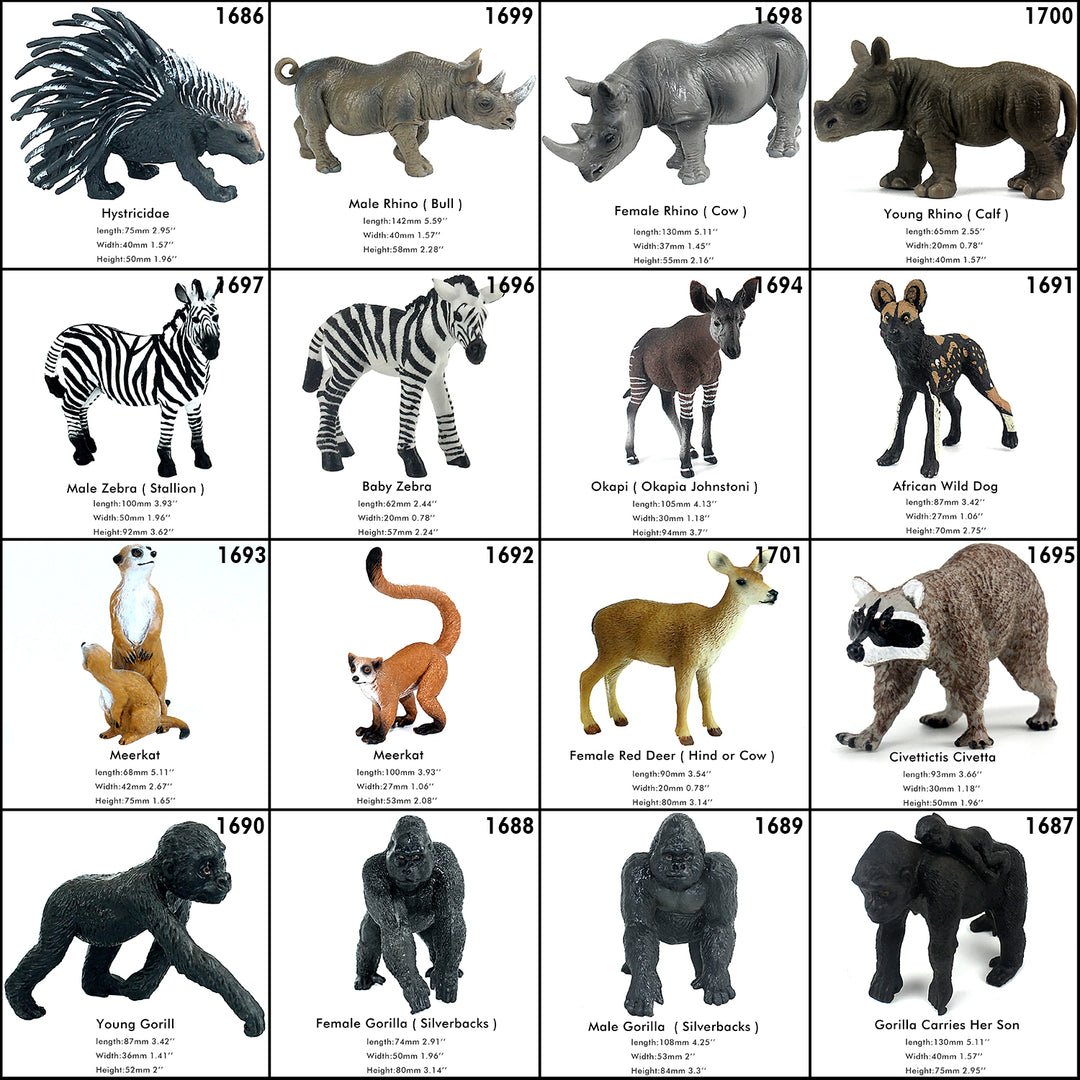 Figurine De Gnou En PVC – 9 Cm – Jouet Safari éducatif, Décor Africain, Résistant Et Durable – Idéal Cadeau Pour Enfants