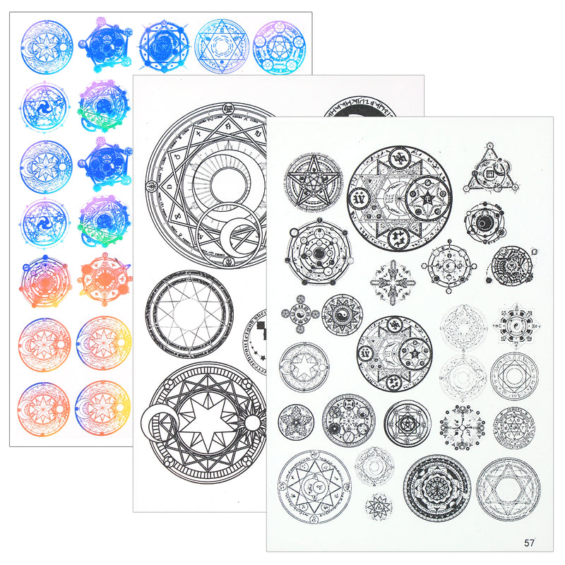 Sacred Geometry Transparent Sheets 3-count