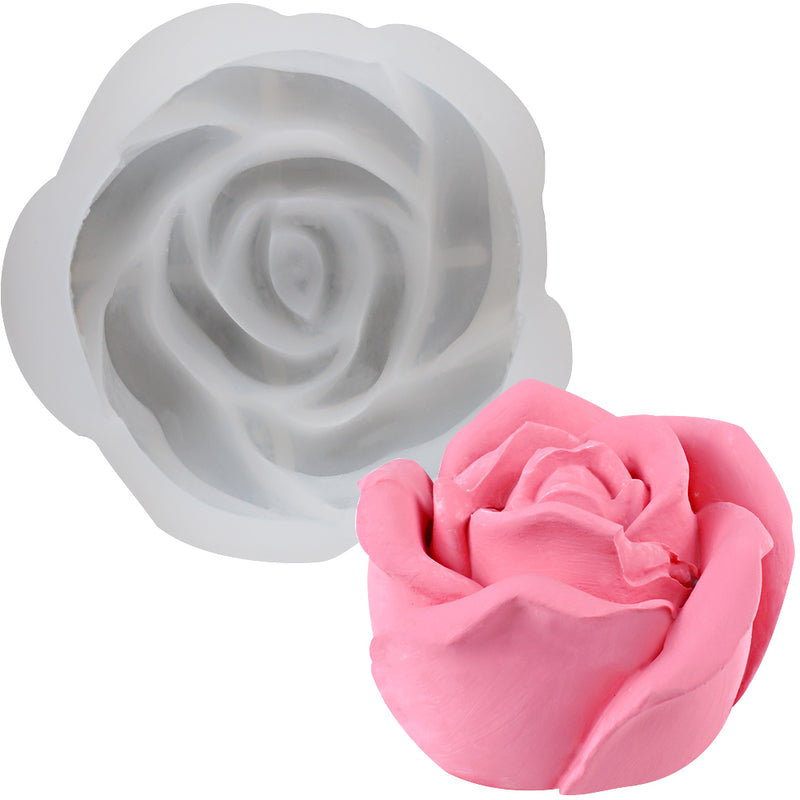Rose Flower Silicone Mold Height 1.37inch
