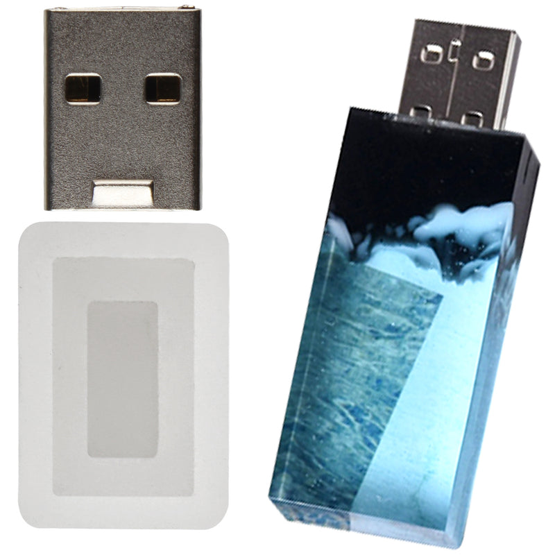 USB Resin Silicone Mold with 8G USB Driver