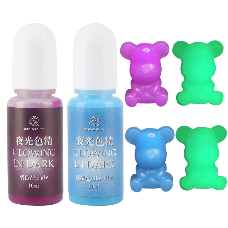 Epoxy Resin Luminous Pigment 10ml Sky Blue|Purple
