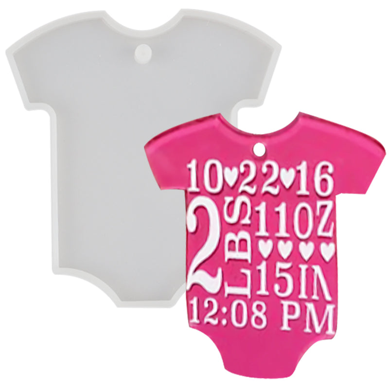 Baby Bodysuit Tag Silicone Resin Mold
