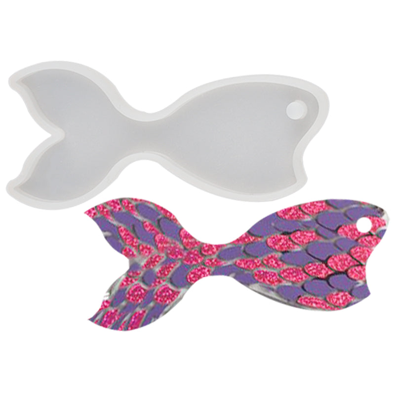 Mermaid Tail Tag Silicone Resin Mold