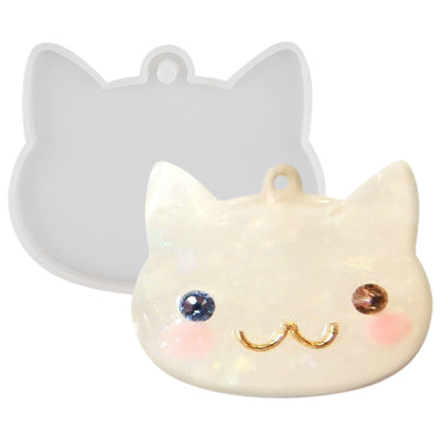 Cat Head Tag Silicone Resin Mold