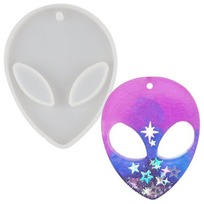 Alien Head Tag Silicone Resin Mold